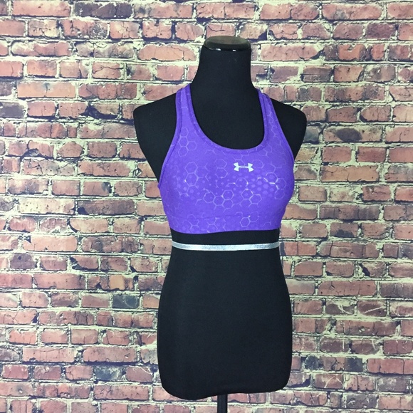Under Armour Tops - Under Armour Heat Gear Purple Sports Bra